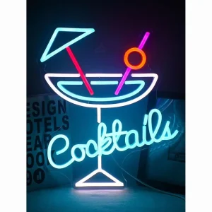 Bar Decorative Lights LED Atmosphere Lights Custom Advertising Boards for Tea Houses and Coffee Shops