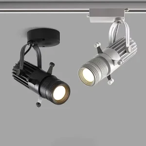 Bars Restaurants Shops Commercial 7W 10W 15W COB Spot Light Adjustable Aperture LED Track Ceiling Spotlight