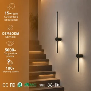 Battery Powered Wireless Dimmable LED Touch Control Minimalist Indoor Bedroom Hotel Corridor Decor Wall Lamp