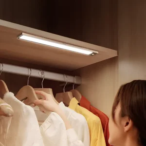 Battery Powered Wireless Kitchen Rechargeable Closet Linear Lamp LED Motion Sensor Lighting Under Wardrobe Cabinet Light