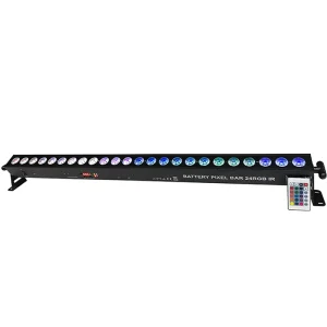 Battery Remote Control Led 24*3W RGBW Stage bar Wash bar Led Wall Wash Uplight Indoor Wall Wash Light