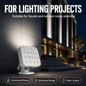 Beam Ray Spot Light LED IP66 Narrow Beam Angle Adjustable Landscape Lighting Porch Corridor Hotel Wall Decorative Spotlight