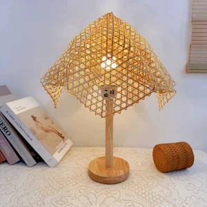 Bedroom Art Deco Decorative Lamp Bedside Reading Lamp with Soft Light Romantic Decoration Irregular Shape