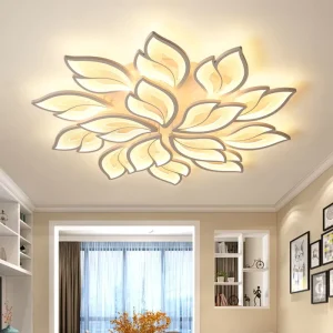 Bedroom Ceiling Lamp Modern Simple Personalized Creative Home Acrylic Petal Lamp for Living Room and Dining Room