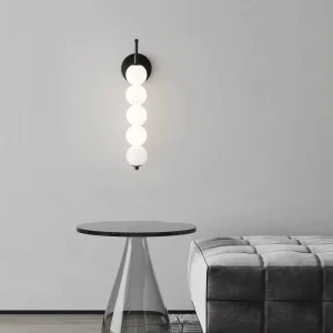 Bedside Wall Lamp Light Luxury Nordic Style Copper Modern Minimalist Fixture Glass Shade for Corridor Hallway Living Room