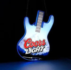 Beer Advertising Rectangle Hanging Light Box Neon Sign