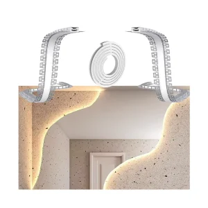 Bendable Recessed LED Aluminum Channel Flexible Linear Profile with Silicone Diffuser for Commercial Linear Lighting