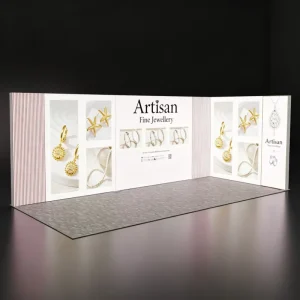 Best Cool Trade Show Booth Designs Aluminum Alloy Frame LED Fabric Lightbox Booth Wholesalers