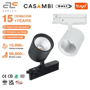 Best Sellers High Lumen Anti Glare Magnetic Rail Focus Spotlight Cob Adjustable Aluminum LED Track Light