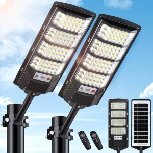 Best selling IP65 LED Integrated Solar Street Light Outdoor Waterproof Garden Light with Remote Control Portable Lumens