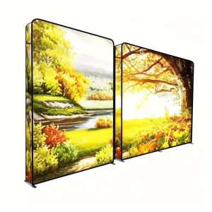 Bezel Free Advertising Box LED Fabric Lightbox for Retail Store Display Stand Commercial Backdrop Wall Signage Custom Printing