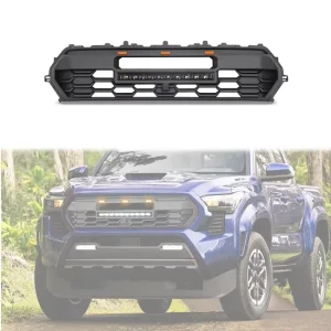 Black ABS Plastic Car Bumper Grill With Light Fit for Toyota Tacoma