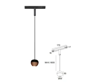 Black Adjustable Height LED Luxury Modern Office Chandelier Ceiling Pendant Lights for Bedroom Living Room & Wedding