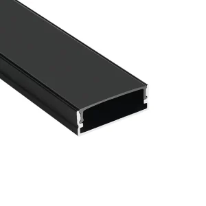 Black Anodized LED Aluminum Profiles Linear Light Lighting LED Strip Light Aluminium Extrusion Profile Channel with Diffuser