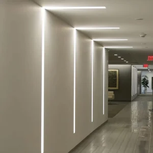 Black White Silver Recessed Ceiling Linear Luminaire Light for Projects 3000K 4000K 6000K