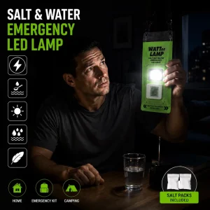 Blackout Earthquake Preparedness Salt Water LED Emergency Lamp Self Lighting Without Electricity Home Emergency Kit