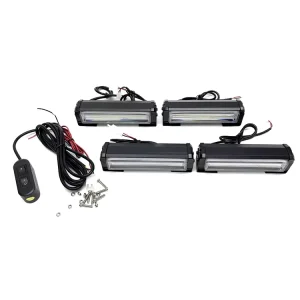 Blue LED Strobe Light for Car Grille 12V 24V Auto LED Strobe Lights for Vehicles Trucks