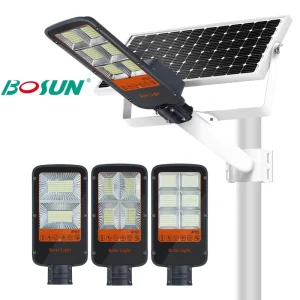 Bosun Split Type Waterproof Ip65 Solar Public Outdoor Lighting 300W 400W 500W Integrated Solar Street Lamp Motion Sensor