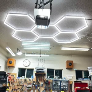 Bright LED Hexagon Light for Exhibition Booths High Lumen Output Optional CCT Adjustment Ideal for Trade Show Displays