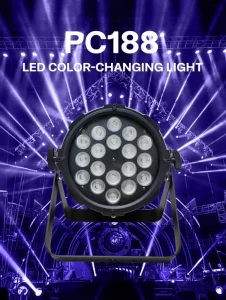 Brightness 18pcs RGBW 4-in-1 LED Spotlight DMX512 Sound Activated Aluminum Alloy Stage Lighting Strobe Dimmer Residential IP20
