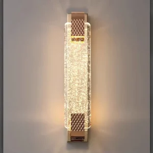 Bubble Crystal Wall Lamp Living Room Decoration Background Wall Fitting Bedroom Bedside Staircase Corridor Lamp LED Gold