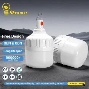 Built in Battery Rechargeable Emergency Light Bulb E27 B22 Base 15W Energy Saving Led A80 Bulb LED A BULB