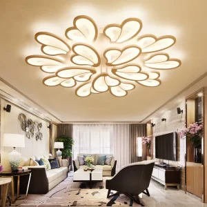Butterfly Modern Acrylic LED Pendant Lamp Metal Base App Remote Control 3000K 6000K Color Temp Eye Protection Bedroom Ceiling