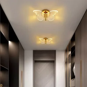 Butterfly Style LED Wall Lamp with Modern Lighting Suitable for Nordic Style Hotels, Bedside, Bedrooms and TV Walls