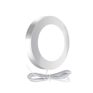 CCT Adjustable Under Cabinet Lights Dimmable LED Puck Lights ETL Listed Plug in for Kitchen Cabinet Lighting