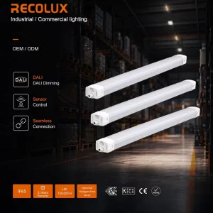 CCT Power Switchable IP65 LED Damp-proof Luminaires 22W-75W Beam 120 Aluminium Body CRI 80-90 CE ROHS CB Certified Lighting