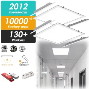 CCT Selectable LED Panel Light 2×2 2×4 Recessed Surface Suspended Office Ceiling Light