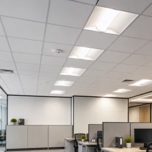 CCT and Wattage Tunable Indoor Recessed LED Troffer Light 40W 60W Powder Coated Shell 5 Years Warranty ETL DLC Certified