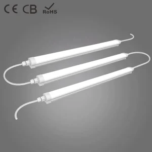 CE CB RoHS Certificate Linkable Full PC LED Tri Proof Light Vapor Tight Waterproof LED Tri Proof Light