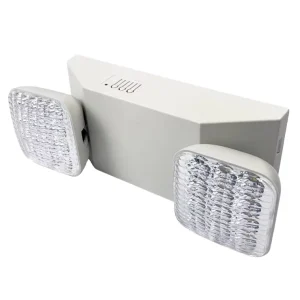 CE Certified 2*3W LED Emergency Light Twin Head Rechargeable Wall Mounted 3.7V 2200mAh 180 Mins Backup Non Maintained