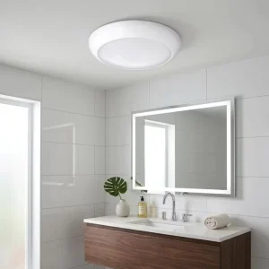 CE ROHS ERP Modern 12W 15W Adjustable Power 3CCT IP65 Minimalist Round Flush Mount Led Ceiling Light for Corridor Hallway