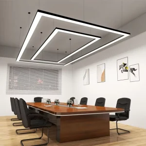CE ROSH Modern LED Lamp Chandelier Aluminum Pendant Light for Office Meeting Room Supermarket Barber Shop Gym