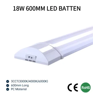 CE RoHS 18W 36W LED Batten Light PC 600mm 1200mm 3CCT Slim Purification Factory Direct OEM ODM Europe 5-Year Warranty