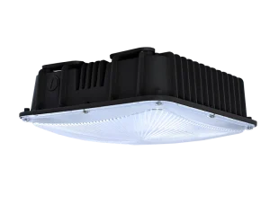 CE RoHS 75W IP65 LED Canopy Light with 120 Beam Angle 5 Year Warranty for Parking Garage Gas Station Residential Landscape Use