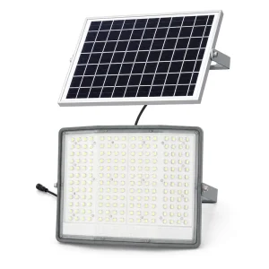 CE RoHS Certified Four Sided Surround Solar LED Flood Light Split Panel Design for Dusk to Dawn Outdoor Security Lighting