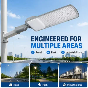 CE RoHS Certified IP66 Street Light 5 Years Warranty 200W Motion Sensor LED Night Light Busy Urban Areas
