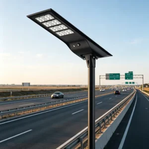 CHZ Parking Lot Solar Powered Street Lamp Integrated Design IP66 Outdoor Lighting