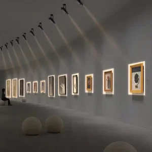 COB Dimmable Color Tunable Focusable Zoomable Aluminum Alloy Track Spotlight with CRI 97 for Living Room Square Round Framing