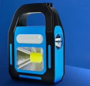 COB LED Handheld Emergency Light USB Rechargeable Portable Camping Lantern with Spotlight Side Light