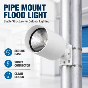 COB LED Pole Mount Flood Light IP65 Die cast Aluminum for Outdoor Architectural Facade & Landscape Lighting CE ROHS FCC