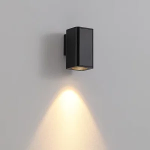 COB6W IP65 Aluminum Outdoor LED Wall Light with Tempered Glass Modern Design for Garden Use 3000K Color Temperature
