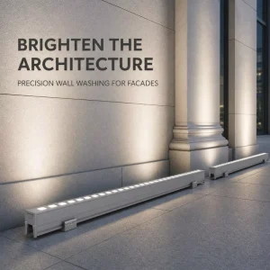 CRANE 1M Continuous Splicing 22mm Slim Seamless RGBW Linear LED Wall Washer Light for Commercial Plaza