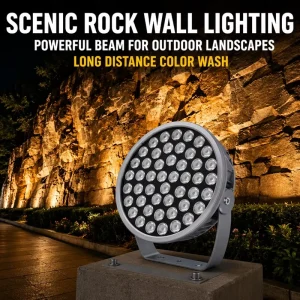 CRANE OEM ODM LED Spot Light 240W 300W DMX512 RGBW High Power Outdoor Floodlight for Building Pillar Rock Wall Landscape
