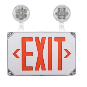 CUL Waterproof Emergency Combo LED Exit Sign Light Approved Emergency Light Wall Surface Mounted UL 4W