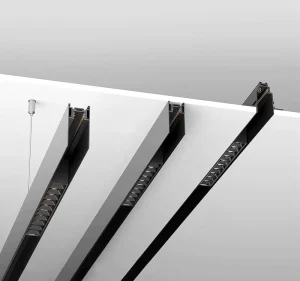 CX2001 20mm Aluminum Magnetic Track Light Rail Mounted Suspended DC 48V No Ceiling LED Linear Channel Profile