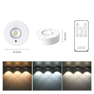 Cabinet Light Wireless LED Lamp Dimming Feature Usb Nightlight Remote Control Night Light for Wine Cabinet Decor Atmosphere Lamp